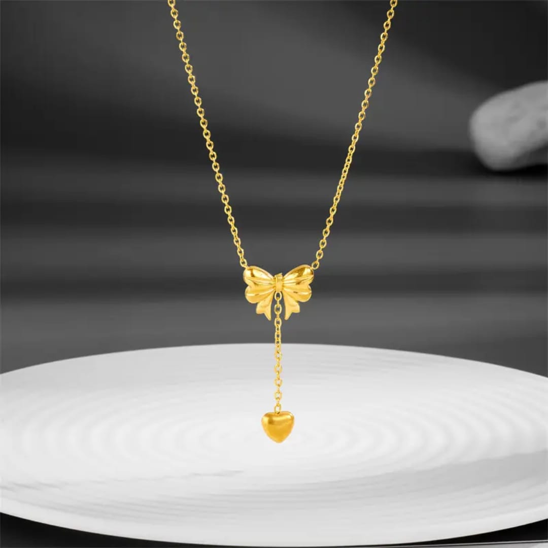 Bow Tie Heart Pendant