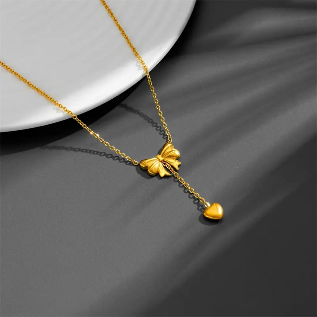 Bow Tie Heart Pendant