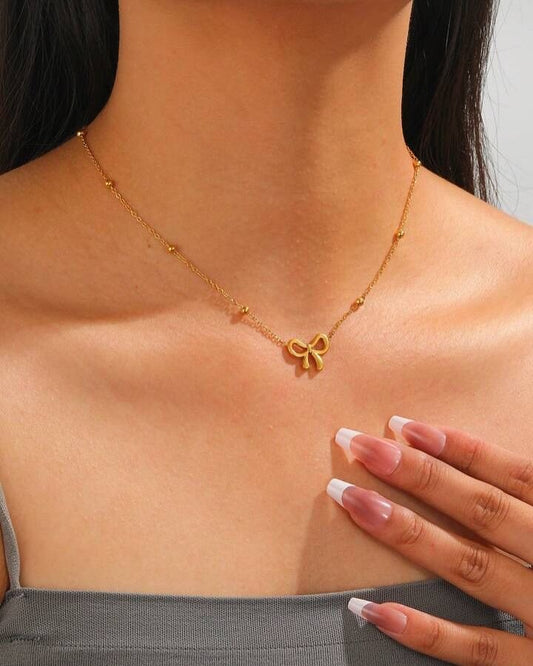 Sweet Bow Tie Necklace