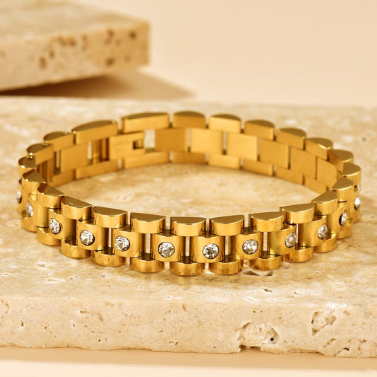 Zircon Watch Band Bracelet