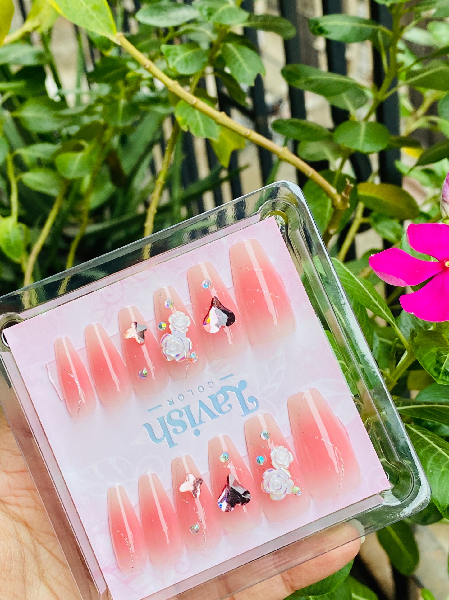 Fancy Flower Nails