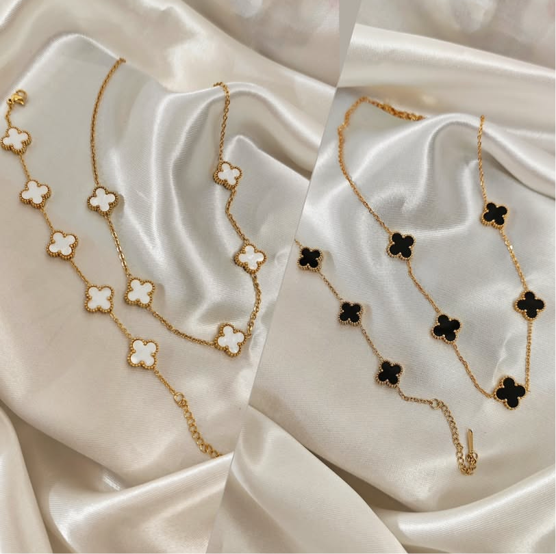 5 Clover Necklace & Bracelet