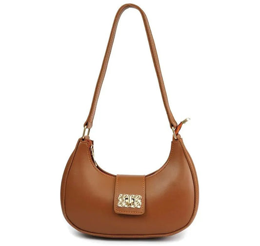 Brown moon bag